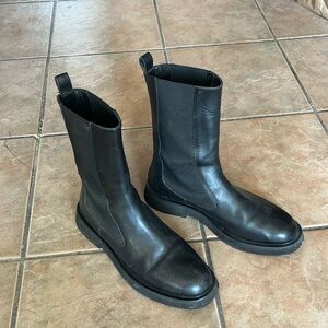 Anthropologie black Chelsea boot